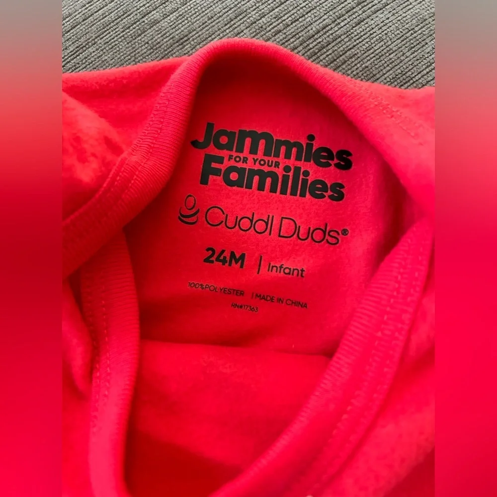 Cuddl duds Baby Christmas Santa Fleece Footie Pajama 24mo NWT